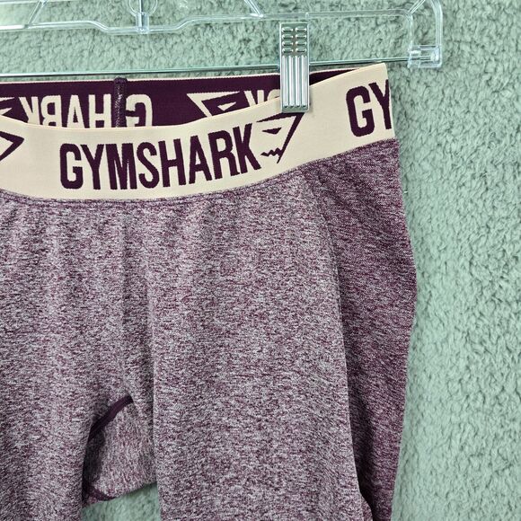 Gymshark Spellout Waistband Leggings Purple Space dye Size M - Picture 3 of 10